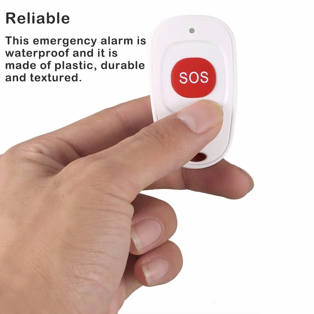 Mini Emergency Button Wireless Plastic Doorbell Call Alarm Outdoor Electronic Battery Operated Pressing Accessory