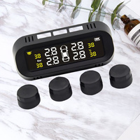 Tire Pressure Monitoring System Solar Powered Wireless Real Time Tire Pressure Temperature Monitor For All Cars