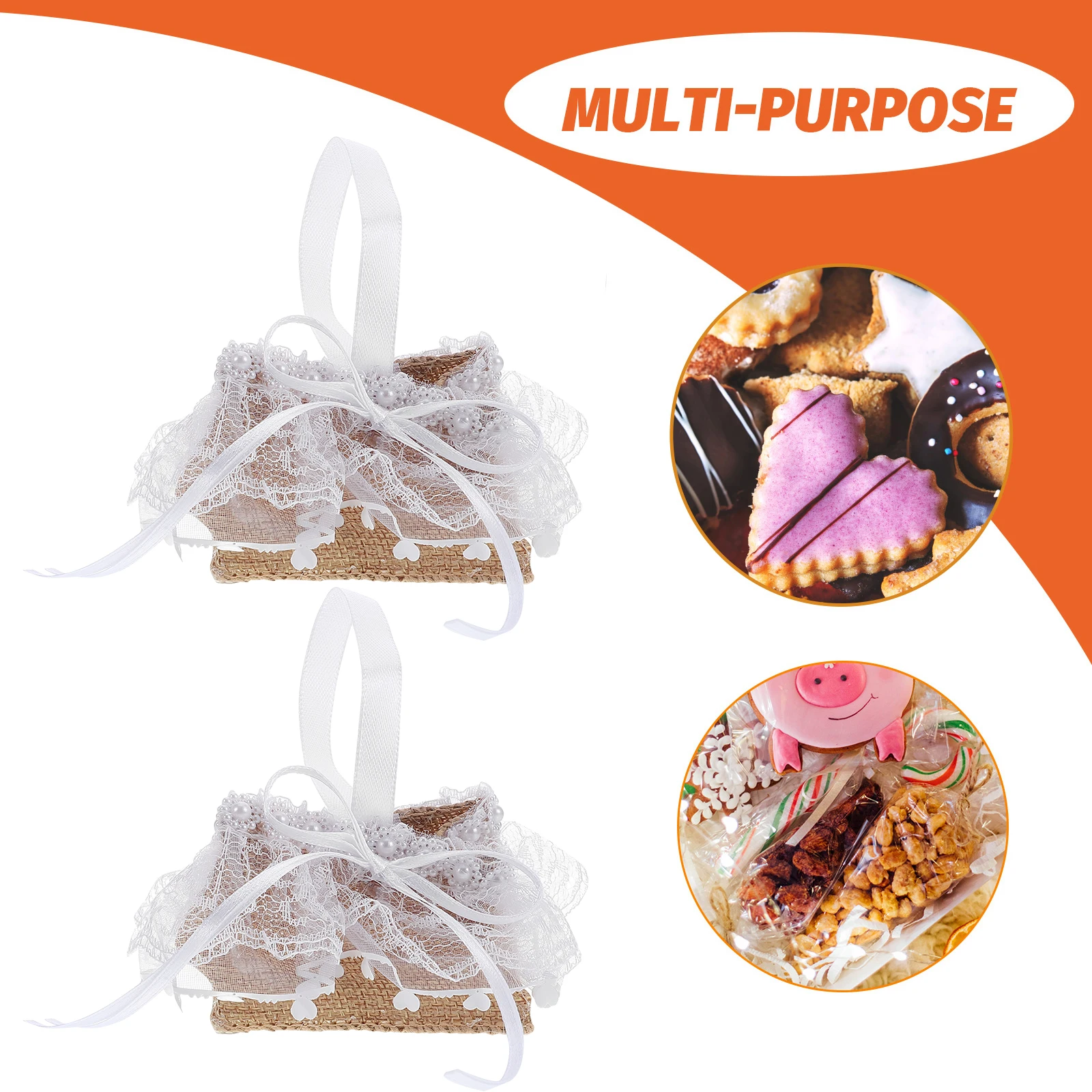 

6Pcs Lace Candy Favor Boxes Sturdy Wedding Party Favor Boxes for Sugar Chocolate Cookies Birthdays Holidays Party Favors