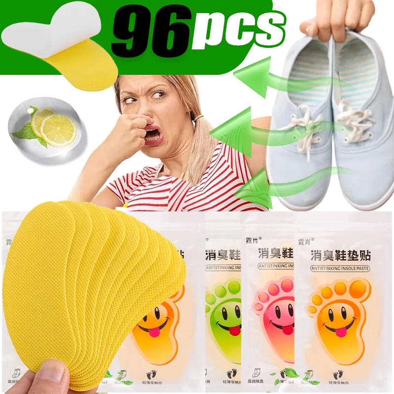 Shoe Enhance Fragrance Deodorizing Sticker Strong Adhesive Foot Deodorant Paste Feet Reduce Odor Patch Deodorization Stickers