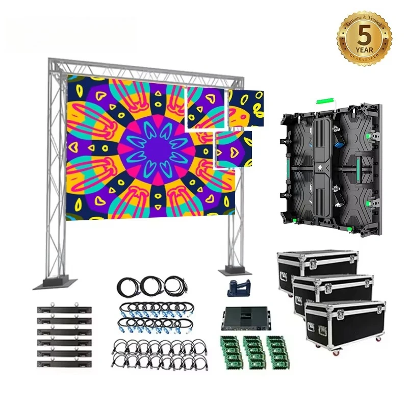 Indoor and Outdoor Giant LED Display P2.6 P2.9 P3.91 P4.81 Seamless Splicing Rental LED Display