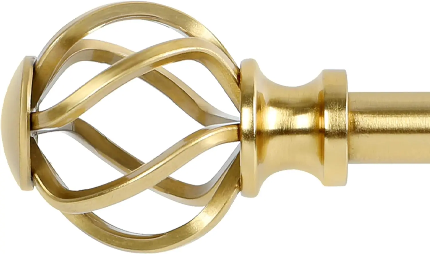 Gold Curtain Rods: Twisted Cage Shape, 1\