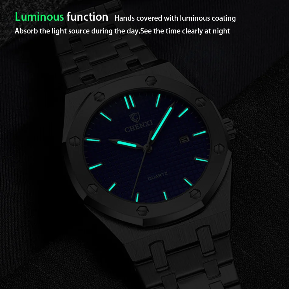 Fashion Casual Men\'s Watches Big Dial Silver Stainless Steel Automatic Calendar Male Wristwatch Minimalism Watch for Men Gift