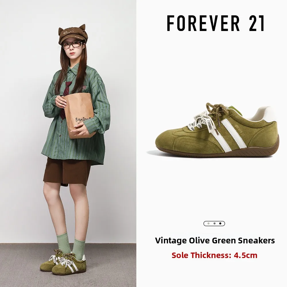 Forever21 Ballet Style Women's Sport Casual Shoes Retro Cross Buckle Low Top Rubber Outsole Versatile Heightening Dequn Shoes