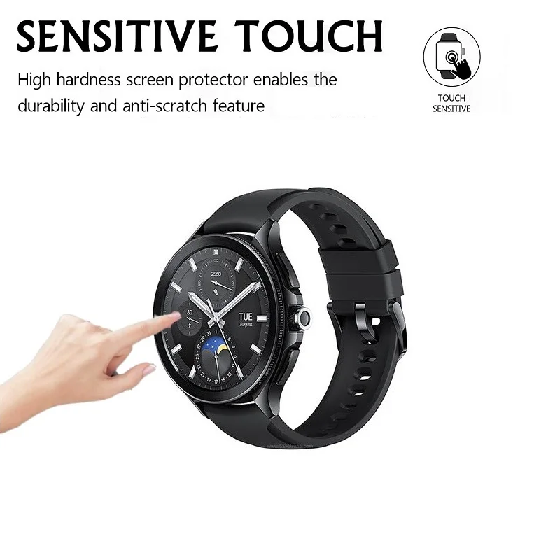 5 قطع واقي شاشة للساعة الذكية لساعة XIAOMI Watch 2 Pro من الزجاج المقسى المضاد للخدش HD طبقة رقيقة واقية شفافة