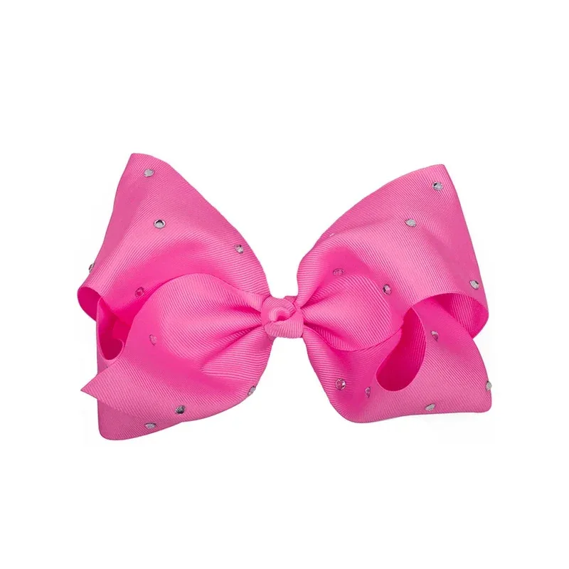 Hot Pink Jojo Siwa Costumes for Girls Rainbow Princess Dresses with Big Bow Hair Clip Kids Birthday Ballet Tutus New Year Ou@0Z*
