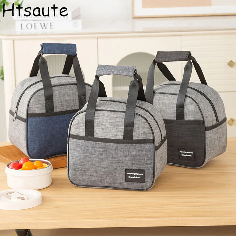 

Lunch Box Pack Insulated Bento Bag Aluminium Foil Lunchbox Ice Bag Portable Dinner Picnic Food Storage Handbag bolsa termica