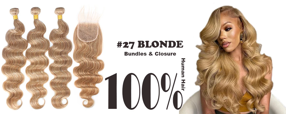 # 27 # 613 Honigblondes Echthaar-Bündel, Body Wave Haarbündel, 1/3/4 Bündel-Angebot, 100% Brasilianisches Rohhaar, Haarverlängerungen – Detail 1