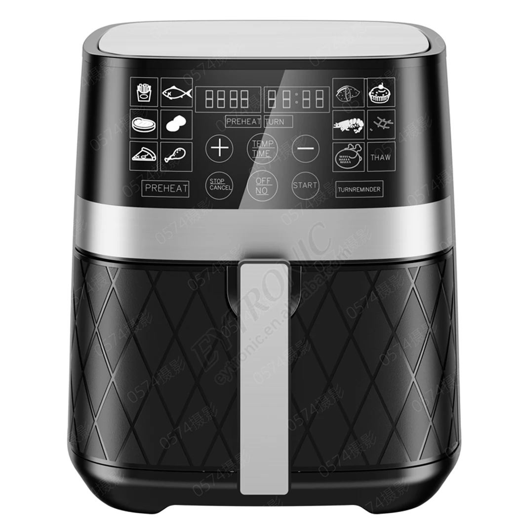 

2026 New Model Multi-functionalCustomized Logo Color Hot Sale Household Adjustable Temperature Control 6.5L Nonstick Digital Air