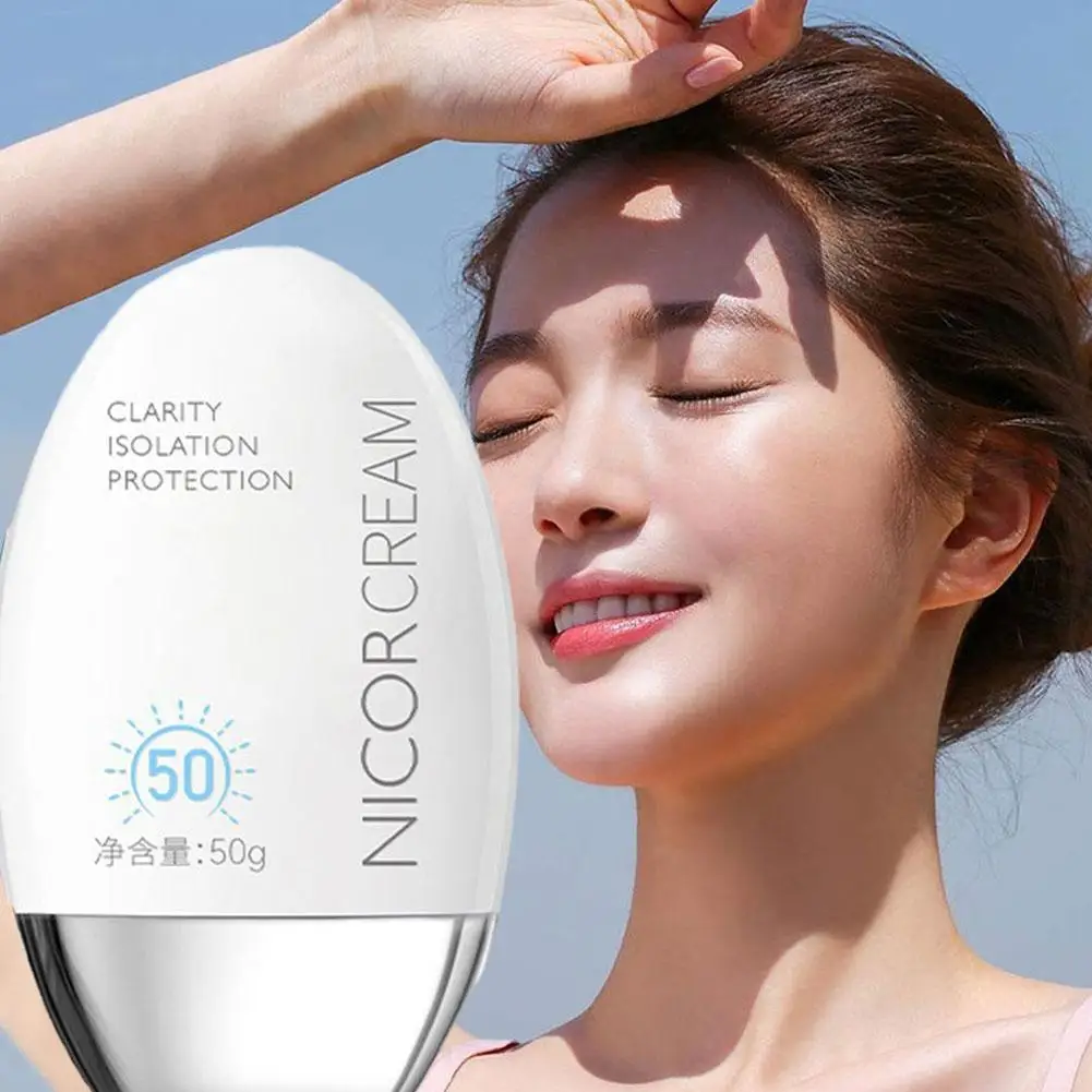 SPF50+ Sunscreen For Face Body Primer Nourishing Deep Hydration Moisturizer Keeps Makeup On Concealer Moisturizing Skin Car R9Y6