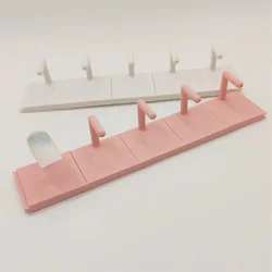 5pcs Nail Practice Display Stand Detachable Press on Nail Training Holder Plastic False Nail Polish Color Display Shelves Base