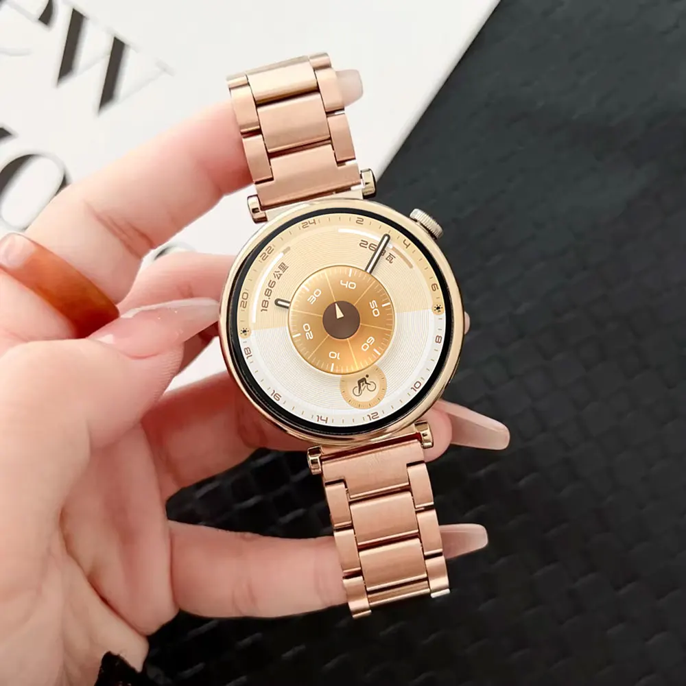 18mm 20mm 22mm Edelstahlband für Huawei Watch GT6 GT6pro 46mm GT5 GT4 41mm Galaxy Watch 3 45mm 4 5 6 7 40mm 44mm Armband