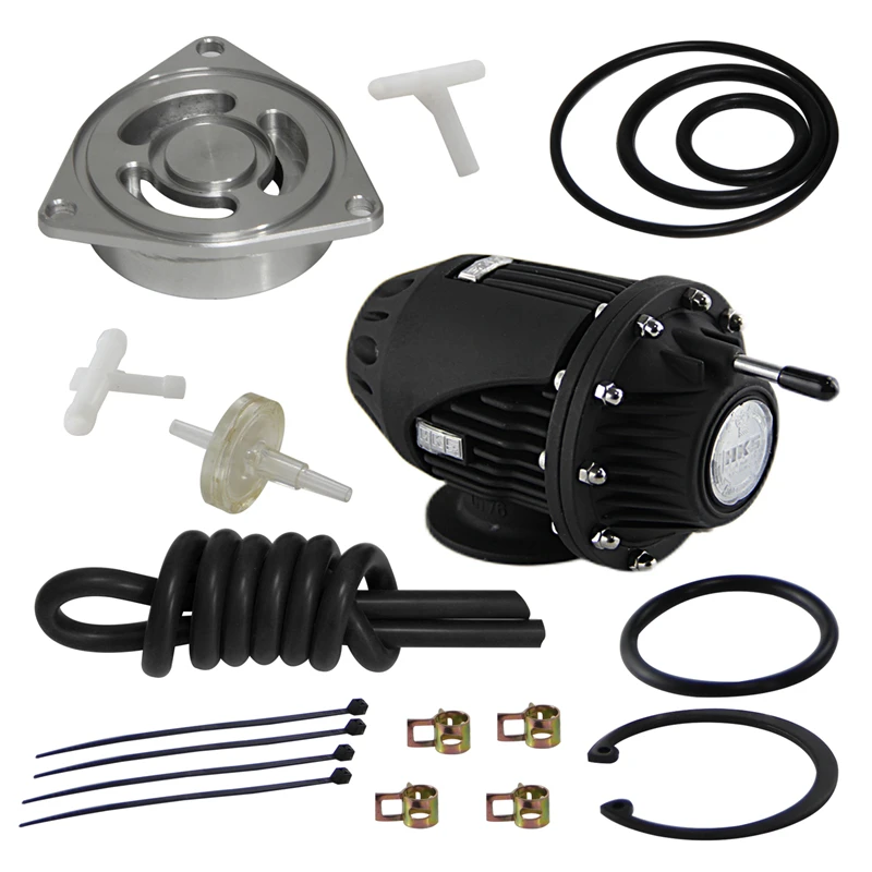 Flange Adapter + SSQV IV Blow Off Valve Fits for Hyundai Genesis Coupe 2.0T 10-14 Sonata 2.0T/1.6T 11-17 Veloster 1.6T 13-17