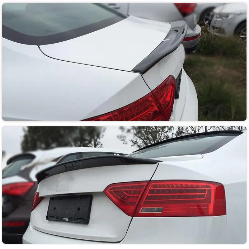 Car Rear Trunk Spoiler Wings for Audi A5 Coupe Standard 2 Door Only 2008-2015 Carbon Fiber Rear Wing Spoiler Non for S5 Sline