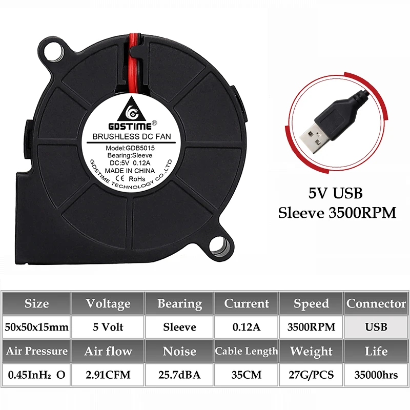 Variant: 5V Sleeve USB