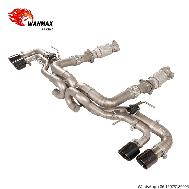 

Новая выхлопная система Active Valve Performance Cat-Back из нержавеющей стали 304SS с четырьмя насадками для Chevy C8 Z06, спортивная, с клапанами