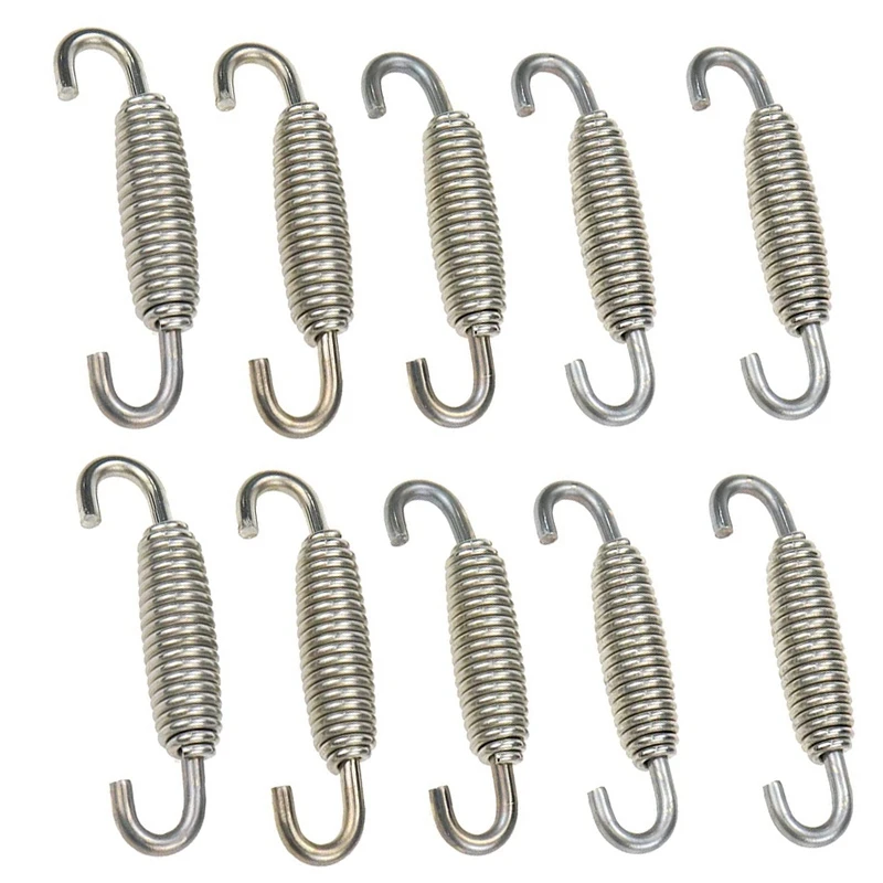 

10 шт., глушитель для выхлопной трубы из нержавеющей стали