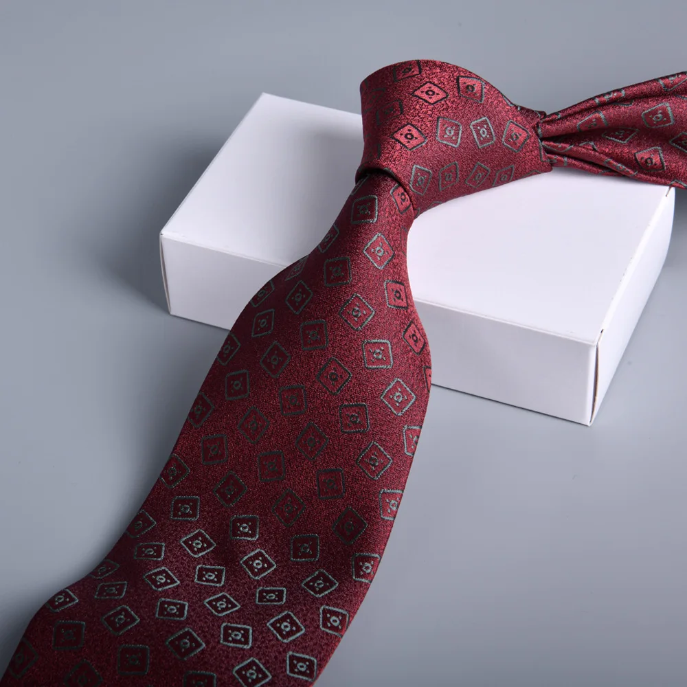 

Men's New Style Formal Business 8cm Striped Wedding Jacquard Tie