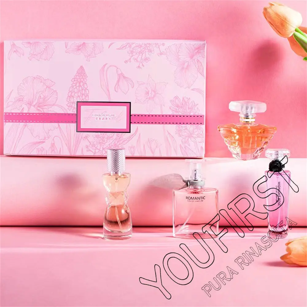 Coffret cadeau de luxe pour femme, parfum de marque, parfum durable, nouilles, vaporisateur de parfum floral original, 105ml, ensemble de 4 pièces