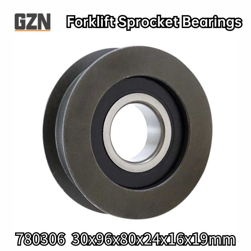 1PCS 780306 30x96x24mm Forklift Door Frame Roller Sprocket Bearing  Groove Wheel Sprocket Force Fork