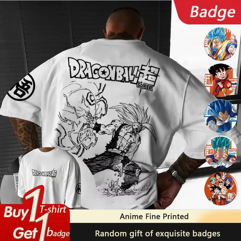 

DRAGON BALL Anime Gohan Original Printed T-shirt for Men and Women Summer New Street Harajuku Loose Casual Short Sleeved Top