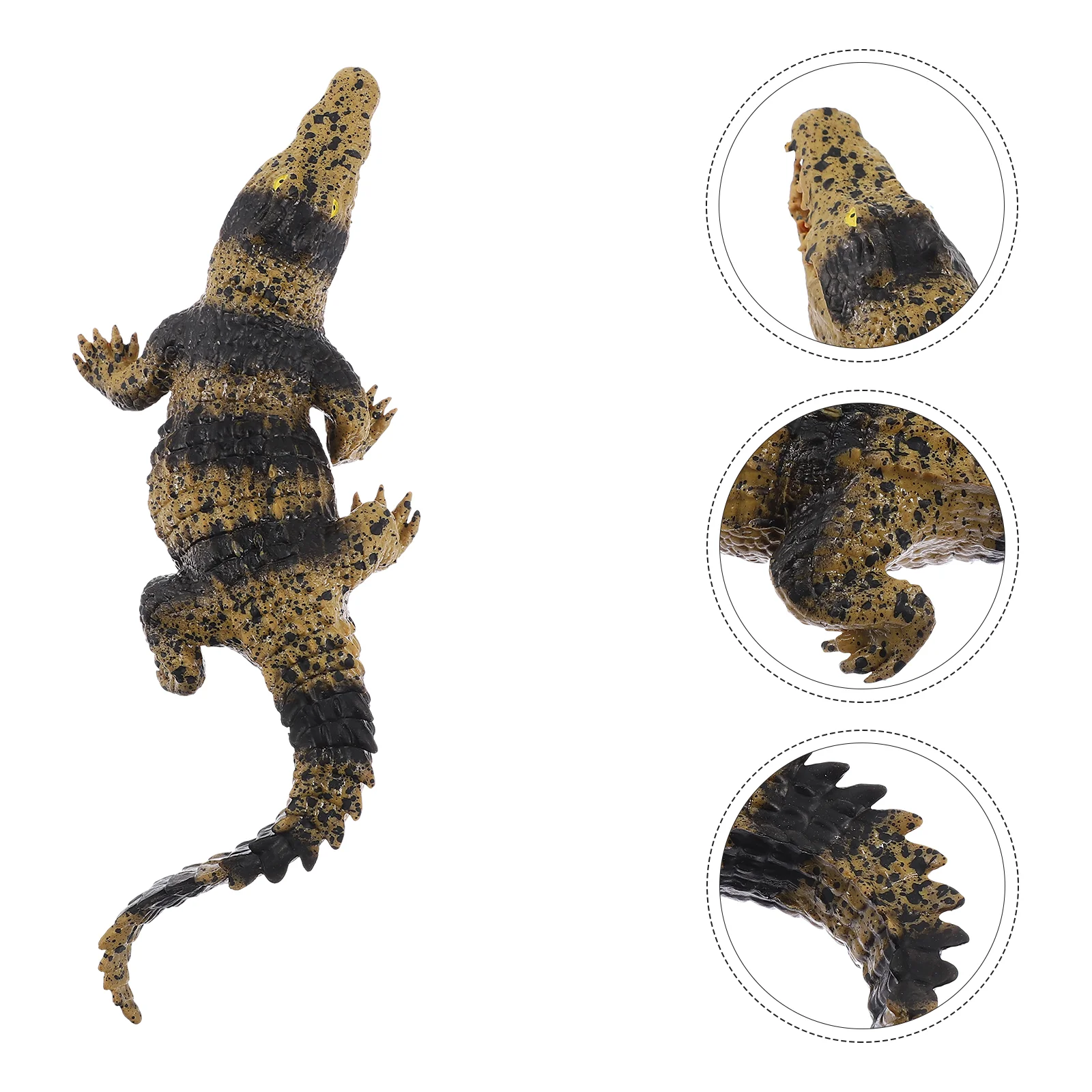 

Soft Rubber Crawling Crocodile Decoration Simulation Model Kids Toy Alligator Figurines Childrens Toys Animals