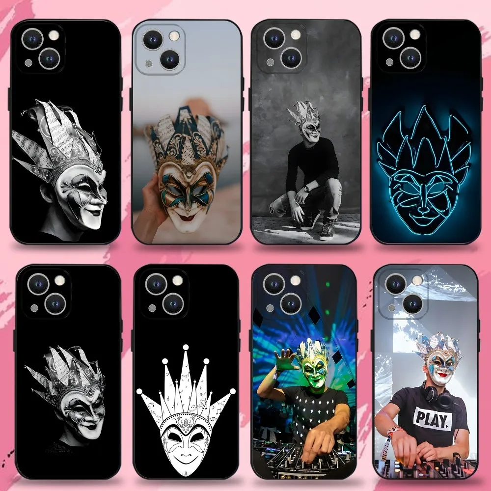 

DJ Boris Brejcha Phone Case For iPhone 16,15,14,13,12,11 Plus,Pro Max,XS,X,XR,SE,Mini,8,7,Soft Silicone Black Cover
