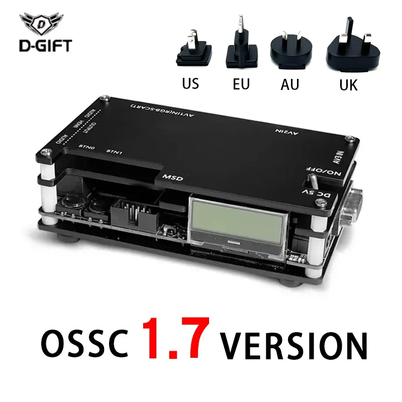 OSSC V1.7 Open Source Scan Converter HDMI Adapter for PS2 SEGA Saturn for Nintendo 64 for PC Engine Retro Game Console