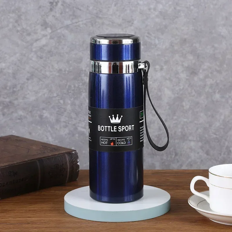 800/1000ml Thermal Water Bottle Thermos Vacuum Flask Double Stainless Steel Coffee Tea Insulated Cup Leakage-proof for Office