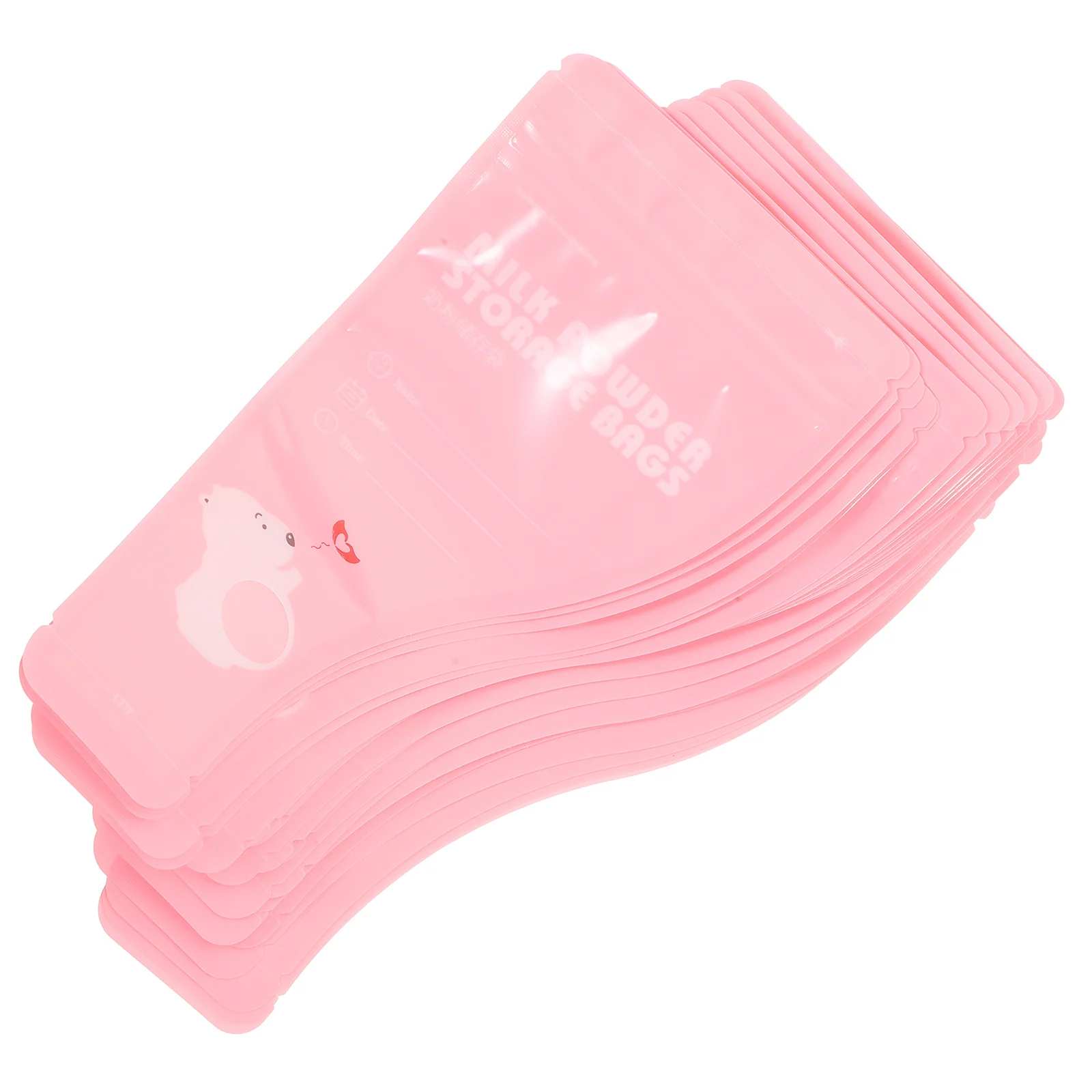 

30pcs Powder Storage Bag Baby Formula Formula Container Travel Packets Disposable Safe Portable Container Pink Random