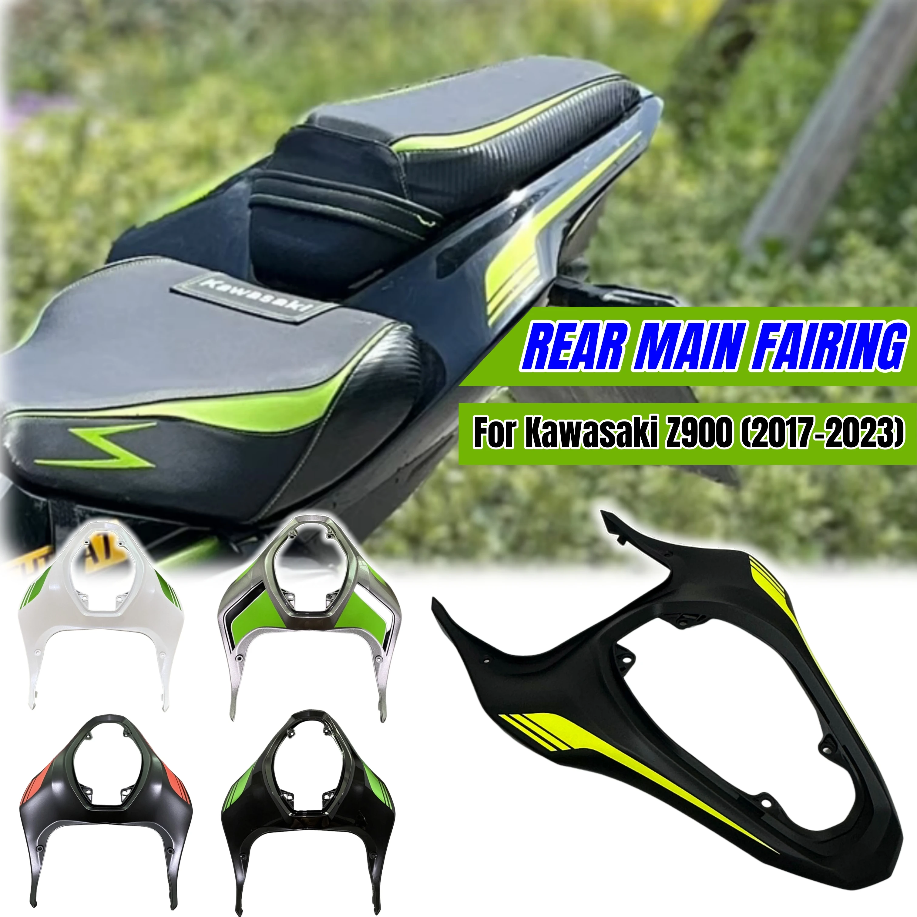 

For Kawasaki Z900 2017-2023 Rear Tail Fairing Body Cover Panel ABS Plastic Motorcycle Rear Cowl Decoration Shell Parts