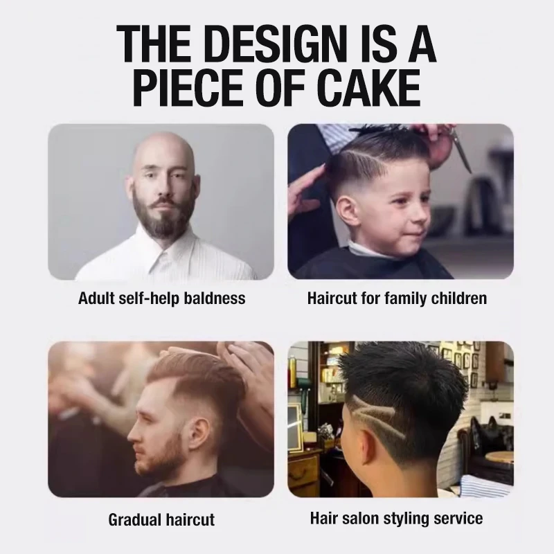 Haarschneider mit Schnitzölkopf, elektrischer Drücker, elektrischer Haarschneider, Rasiermesser, Glatze-Artefakt, Haarschneider, USB-Aufladung