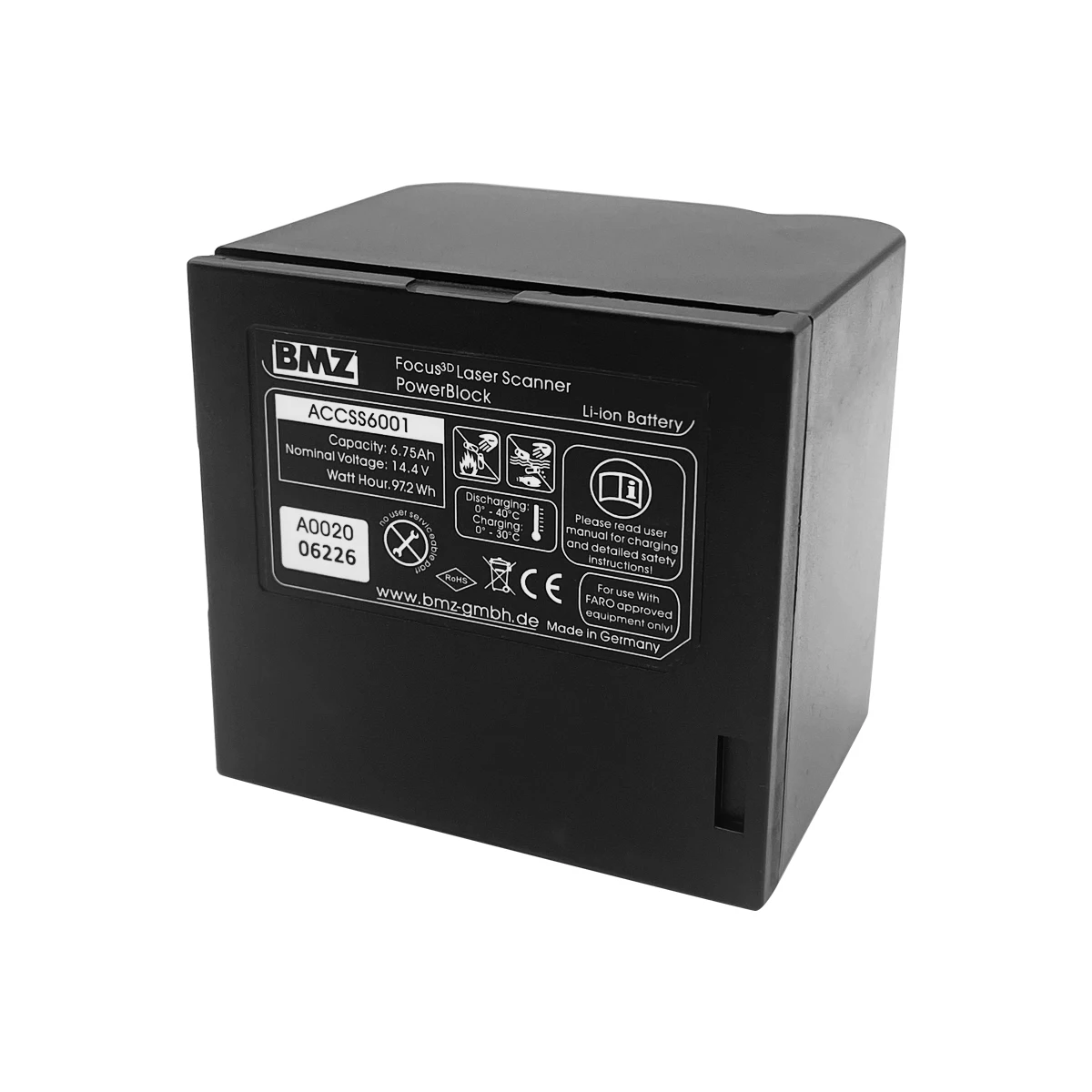 

3d Laser Scanner Battery ACCSS6001 for Faro X120 S20 X330