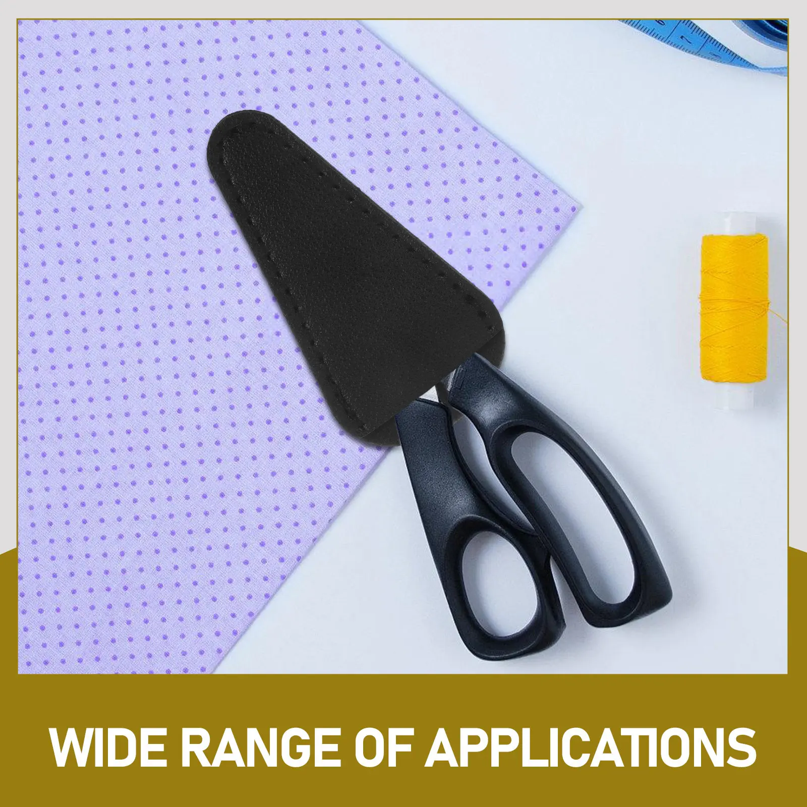 4Pcs PU Scissor Protectors Portable Safety Tip Covers for Embroidery Sewing Hair Salon Tools Reusable Scissors