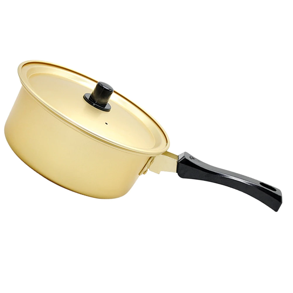 

Small 16cm Aluminum Soup Pot for Quick Cooking Noodle Egg Hot Soup Coffee Oatmeal Durable Design Easy Cleaning Dishwasher Safe