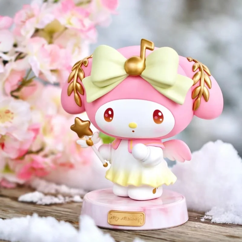 

15cm Kawaii Sanrio Kuromi My Meldoy Pvc Anime Action Figurine Toys Girl Series Cartoon Decor Room Model Handmade Doll Girl Gift