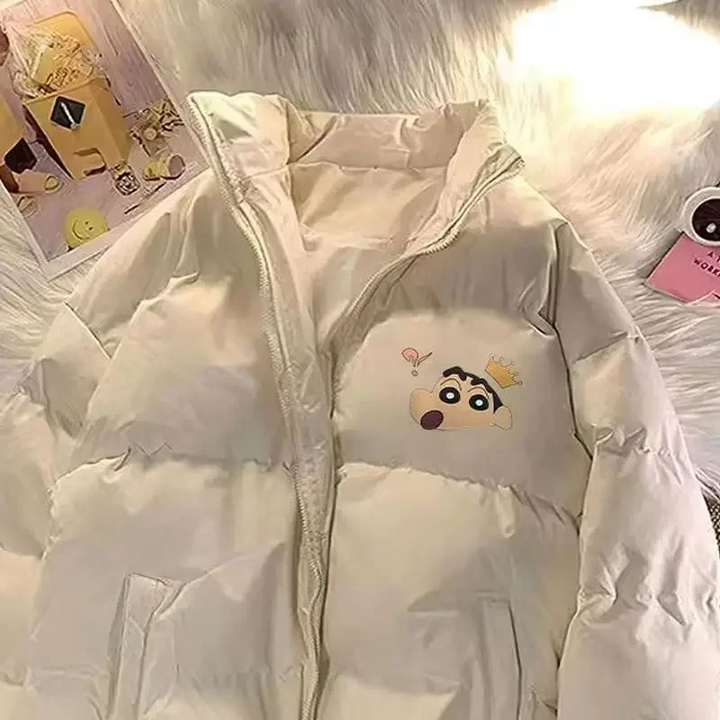 น่ารักการ์ตูน Crayon Shin Chan ผ้าฝ้ายเบาะ Kawaii อะนิเมะฤดูหนาวใหม่หนาหลวมเสื้อผ้าเสื้อของขวัญวันเกิด