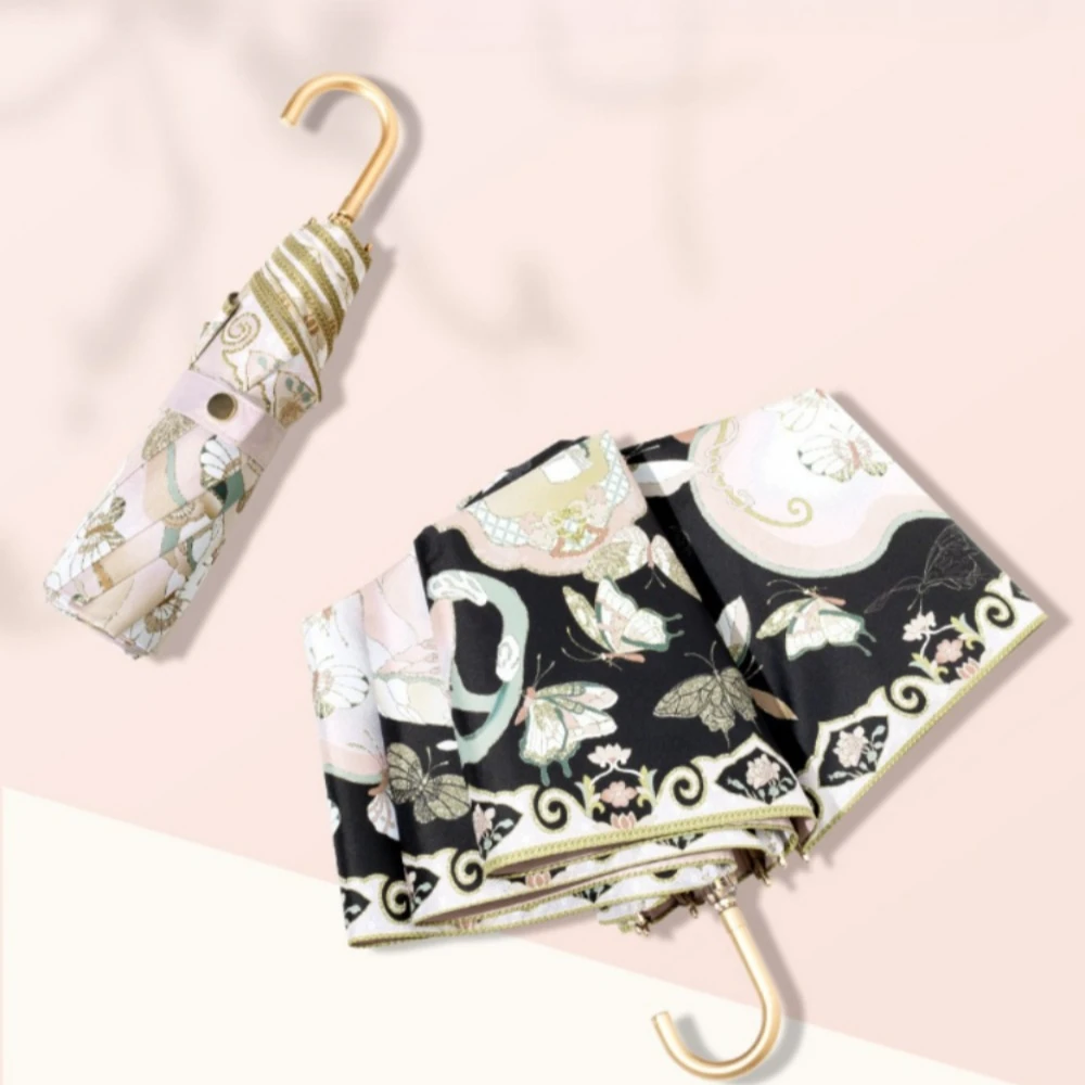 

Зонт с золотым крючком, красивый зонт для дома, современный, изящный, удобный зонт от солнца для бизнеса