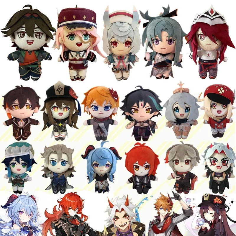

Genshin Impact Project Plush Toy Anime Game Character Stuffed Doll Amber Lynette Freminet Xianyun Charlotte Cosplay Plushie Gift