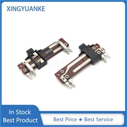 5PCS 4CM Mixer Fader B100K Dual Channel 6-Pin 40MM Straight Sliding Potentiometer Handle Length 4mm