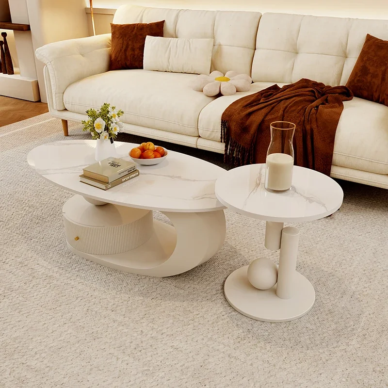 Funky Elegant Coffee Table Liftable Minimalist Round Modern Makeup Coffee Corner Center Tavolino Da Salotto Home Furniture