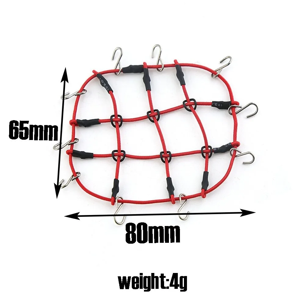 Mood Piece Roof Simulation Luggage Net Decorater for 1/18 RC Crawler Car Trxs TRX4-M Defender D90 D110 Bronco Jimny SCX24