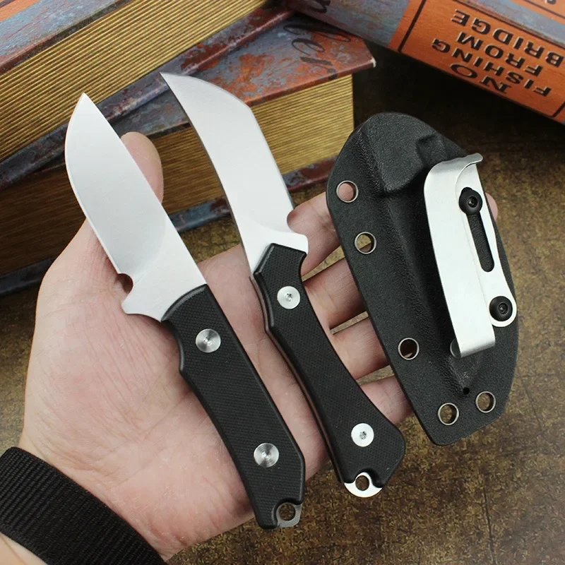 8CR13MOV Steel Fixed Blade Knife G10 Handle Outdoor Camping Survival Tactical Military Portable Carrying Hand Tool With Scabbard