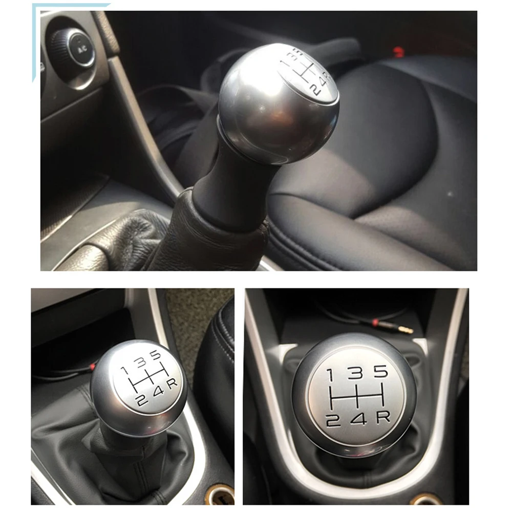 5 Speed Car Gear Shift Knob Stick Aluminum For Peugeot 106, 206, 207, 306, 307, 308, 406, 807 For Citroen C1, C2, C3, C4, C5