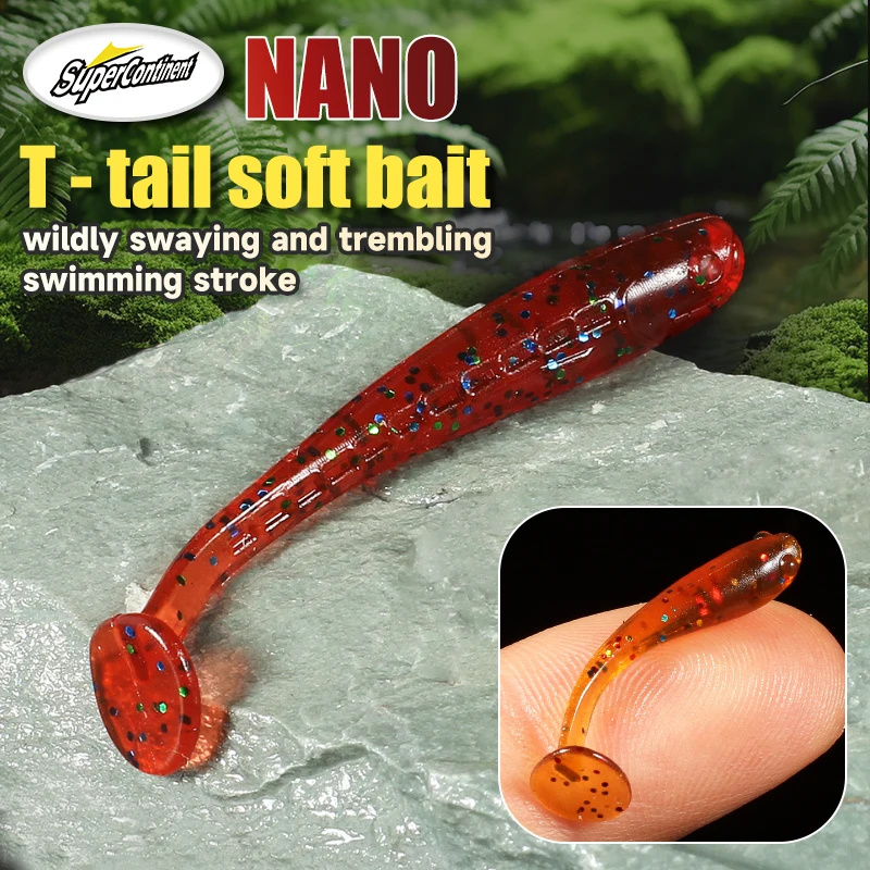 Supercontinent A soft bait new minnow 4cm/30pcs 2.7cm/50pcs fishing lures sinking tremor bait Soft Fishing Lure Fishy Worms lure
