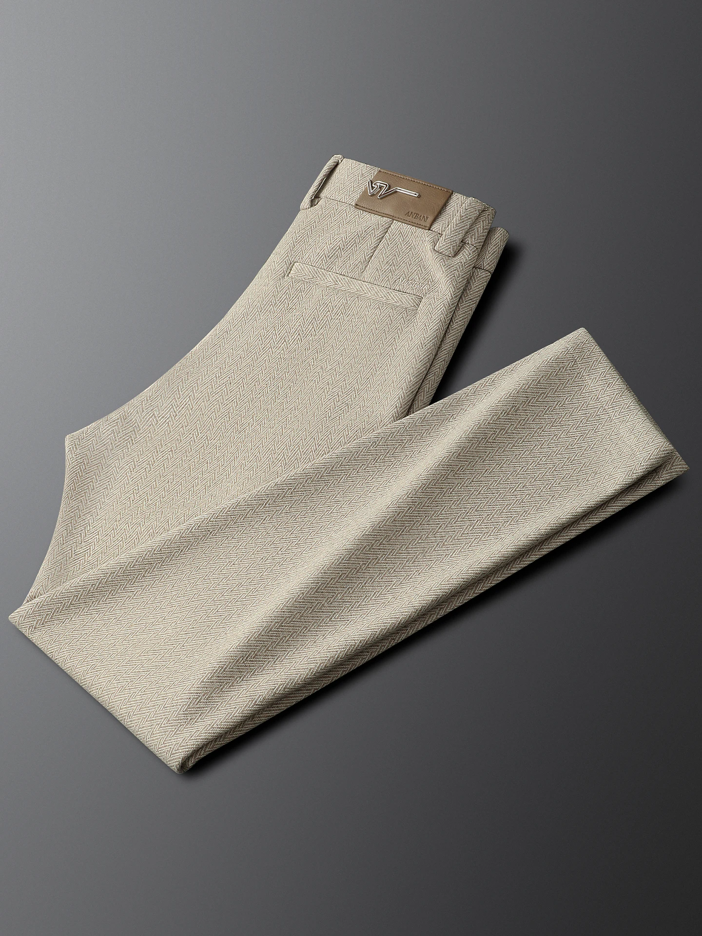 

Мужские утепленные брюки прямого кроя цвета хаки для повседневной носки, шерстяные, для ранней весны и осени