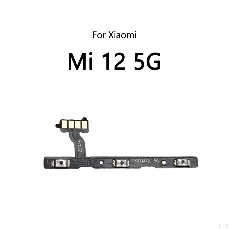 Power Button Switch Volume Mute Button On / Off Flex Cable For Xiaomi Mi 12 Lite 12X Pro 12S Ultra