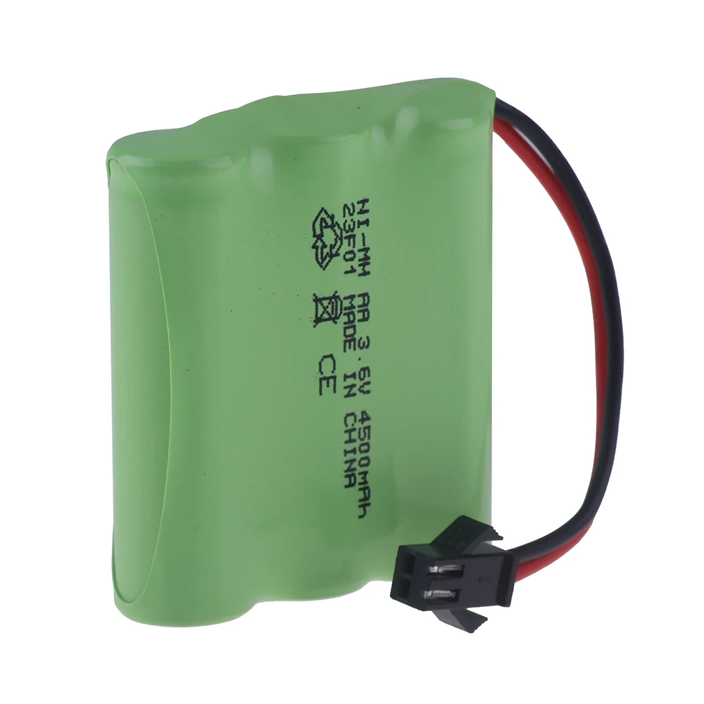 AA 3.6V 4500mah NiMh Rechargeable Battery with 5-in-1 Charging Cable For Rc toys Cars Truck Tanks Robot Boats Spare Parts