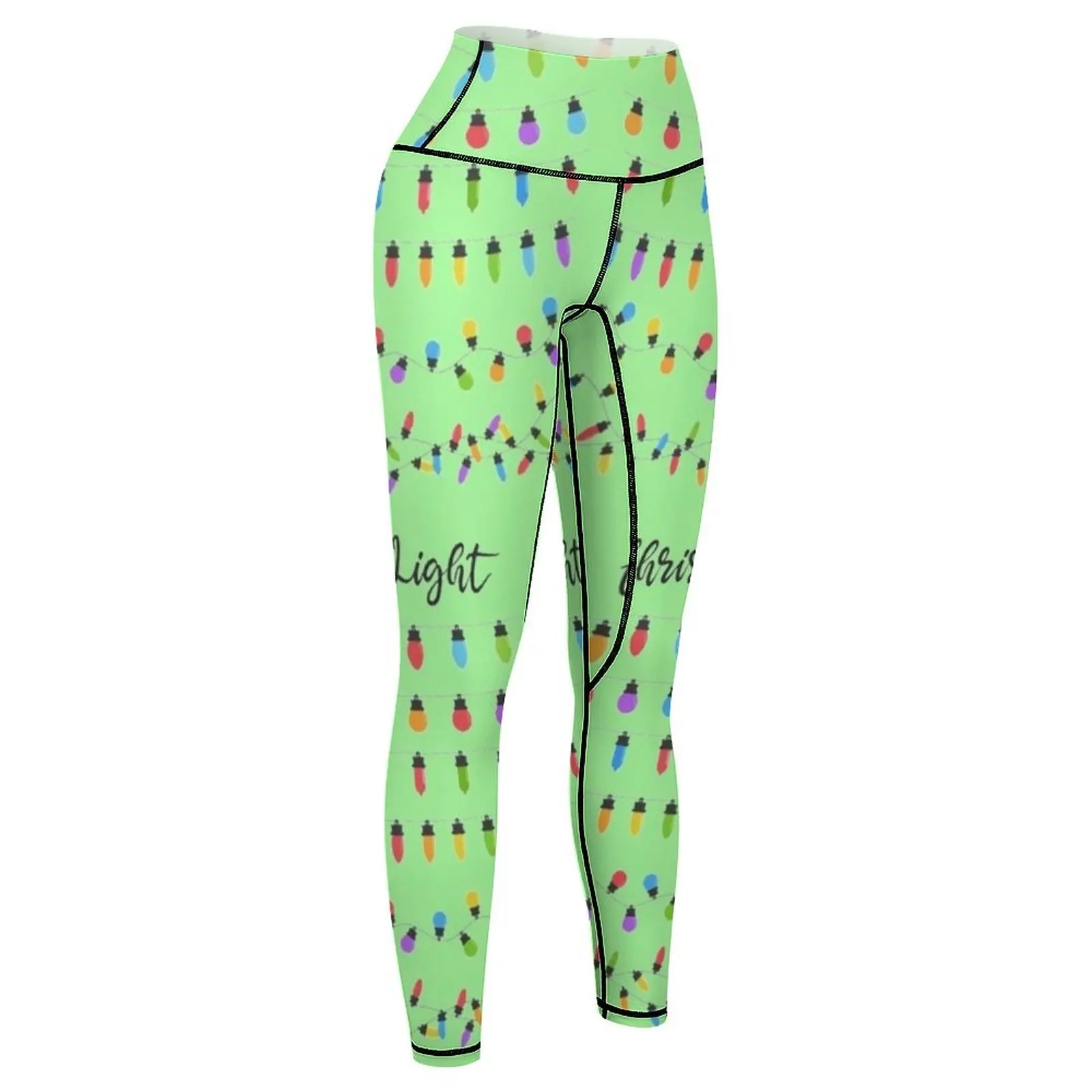 Christmas Lights Cute Colorful Xmas Pattern Leggings sports tennis for Leginsy push up Womens Leggings