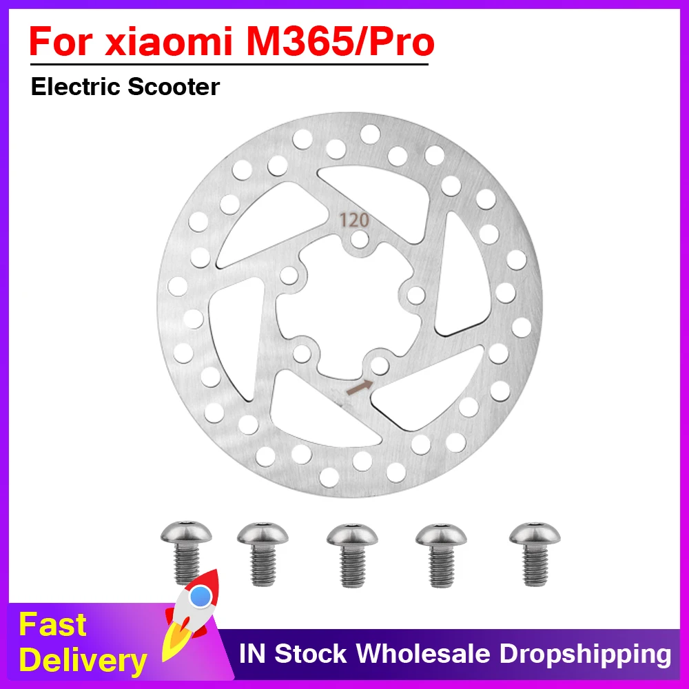 110mm /120mm Brake Disc Rear Wheel For Xiaomi M365 1S Pro Electric Scooter With Hole Disc 5 Holes Disc Brake Accessories